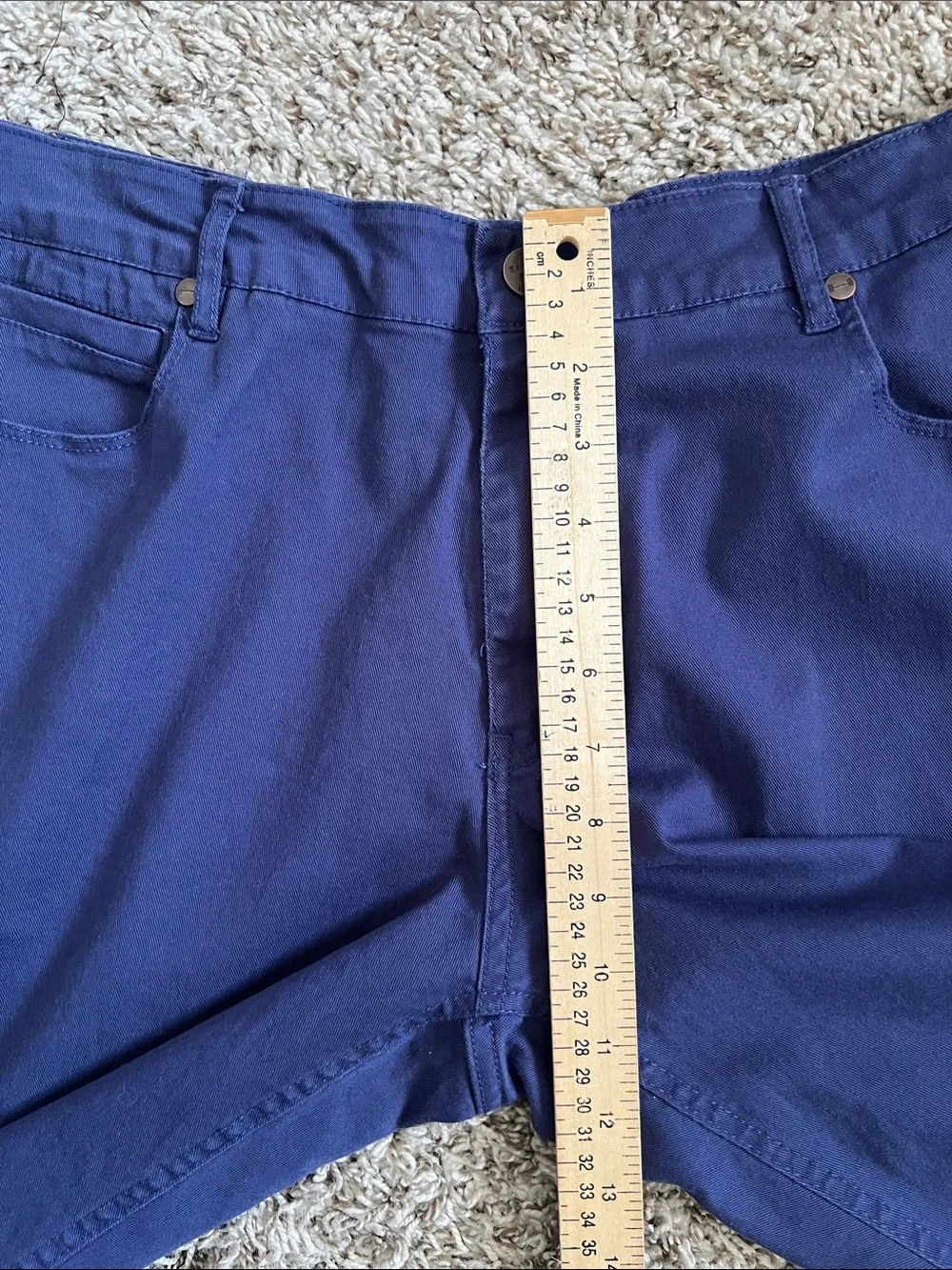 Like New! BARBELL APPAREL Chino Pants Cotton Blend Purple/Blue Size 36
